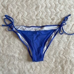 PINK Ruched back side tie Bikini Bottoms